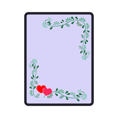 Frame rectangle card