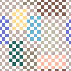 Square color seamless pattern