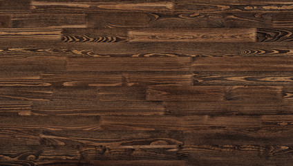photo of natural wood for background or texture, dark brown color
