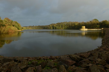 Queens Valley reservoir, Jersey, U.K.
Wide angle image of a Winter full reservoir.