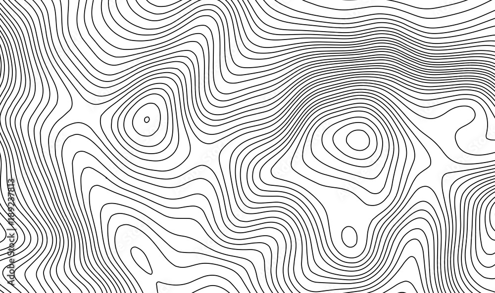 Poster topographic map contour background. topo map with elevation. contour map vector. geographic world to