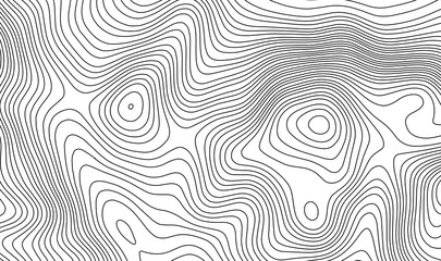 Topographic map contour background. Topo map with elevation. Contour map vector. Geographic World Topography map grid abstract vector illustration . Mountain hiking trail line map design .
