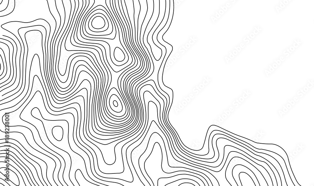 Poster topographic map contour background. topo map with elevation. contour map vector. geographic world to
