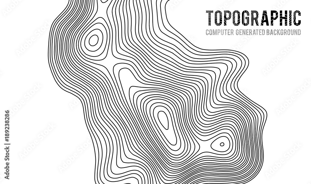 Poster topographic map contour background. topo map with elevation. contour map vector. geographic world to