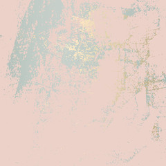 Abstract Grunge Pattina effect Pastel Gold RetroTexture. Trendy Chic Background made in Vector for your design