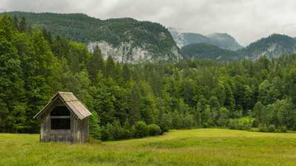 Fototapeta na wymiar Landscape near the Grundlsee in the austrian Salzkammergut