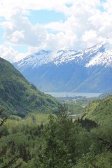 Fototapeta na wymiar Vew of the Alaska mountains