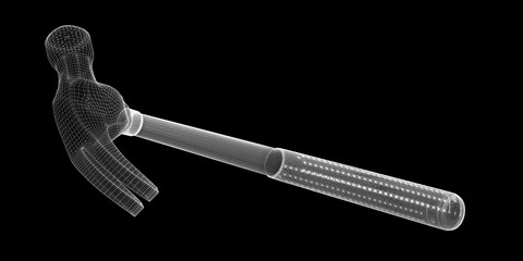 hammer in wire carcass