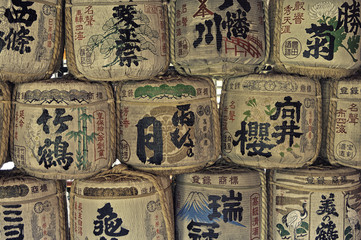 Painted Japan casks