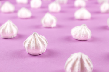 Fototapeta na wymiar Sweets on a beautiful pastel surface in a minimalist style.