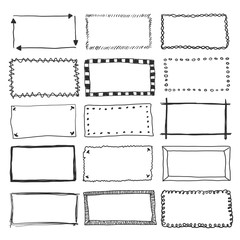 Vector Doodle Frame Borders - 189246030