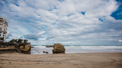 biarritz france landscape beach ocean
