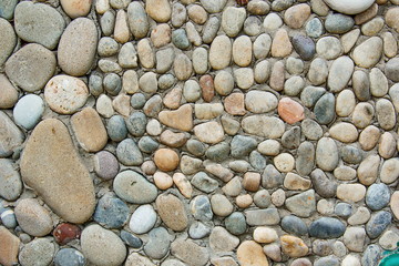 Decorative modern stone wall of chipped stone for background