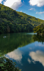 Fototapeta na wymiar Lake Hámori, Lillafüred, Hungary