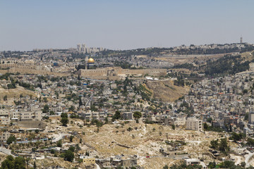 Fototapeta na wymiar Panoramic view of Jerusalem, Israel
