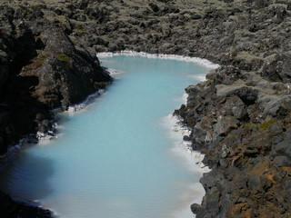 Silizium im Wasser von Island