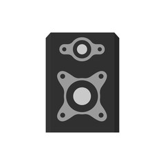 Icon acoustic music sound black speaker