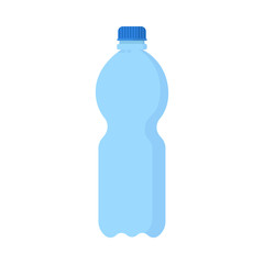 Plastic bottle with mineral water
