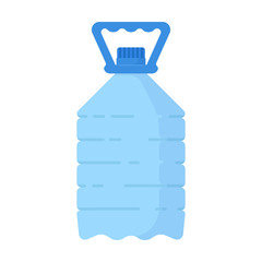 Icon large plastic bottle with handle mineral water
