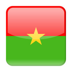 Burkina Faso Flag Vector Square Icon