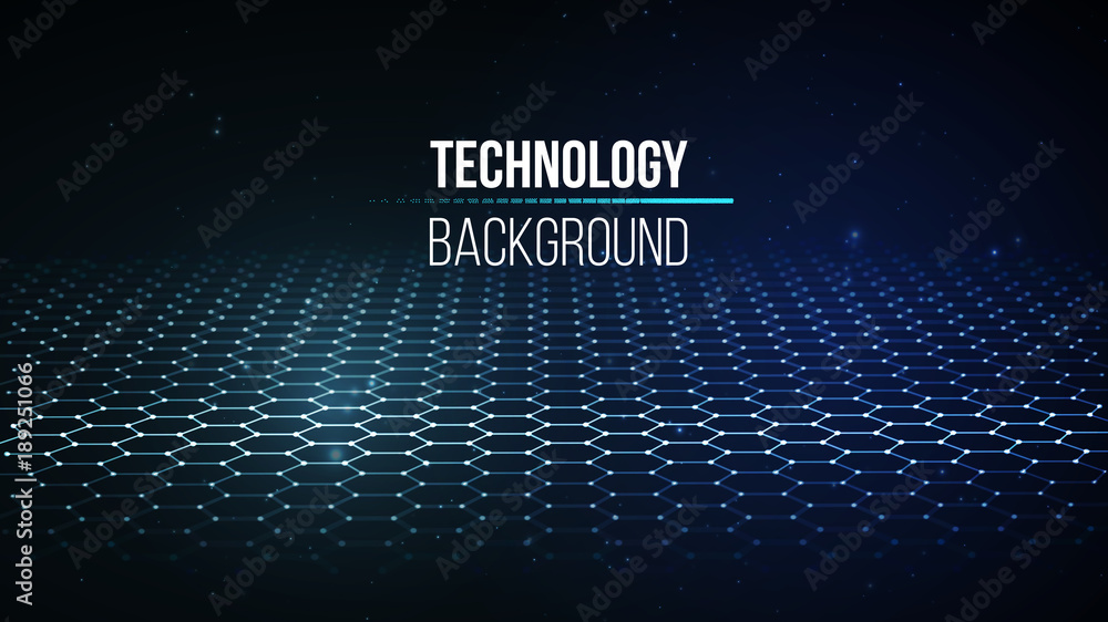 Poster abstract technology background. background 3d grid.cyber technology ai tech wire network futuristic 