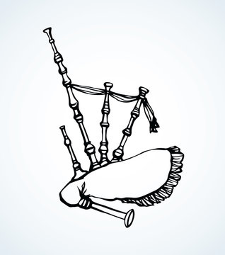 recommend clip art: Bagpipes. Vector drawing