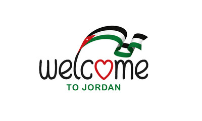 Jordan flag background