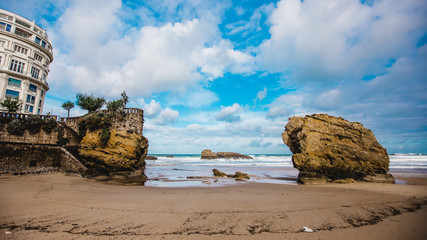 biarritz france landscape beach ocean
