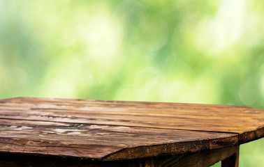 Wooden table background