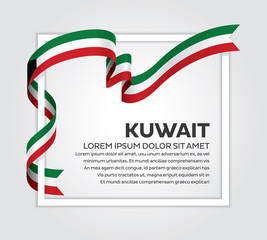 Kuwait flag background