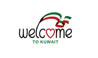 Kuwait flag background