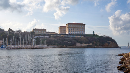 Fototapeta premium Marseille / France / January 2018 : Le Pharo Taken From Old Habour Marseille