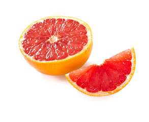 grapefruit isolated on white