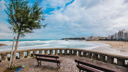 biarritz france landscape beach ocean