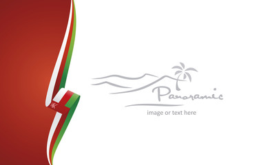 Oman abstract brochure cover poster background vector