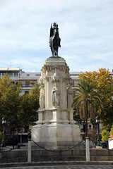 Fototapeta na wymiar Denkmal Ferdinand III. von Kastilien, genannt Der Heilige