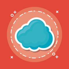 blue cloud icon