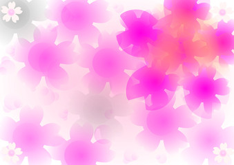 ピンクの花　桜イメージ