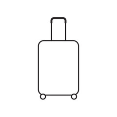 suitcase baggage icon- vector illustration