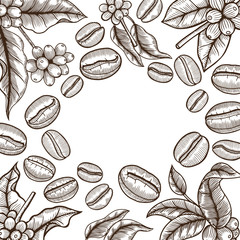 frame with coffee products