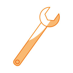 Wrench tool isolated