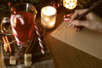hand writing Christmas