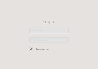 Vector login form background design