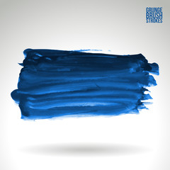 Fototapeta premium Brush stroke and texture. Grunge vector abstract hand - painted element. Underline and border design.