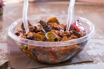 A streetfood caponata