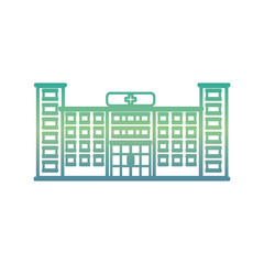 hospital building isolated icon