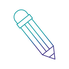 pencil color isolated icon