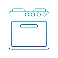 electric oven isolated icon