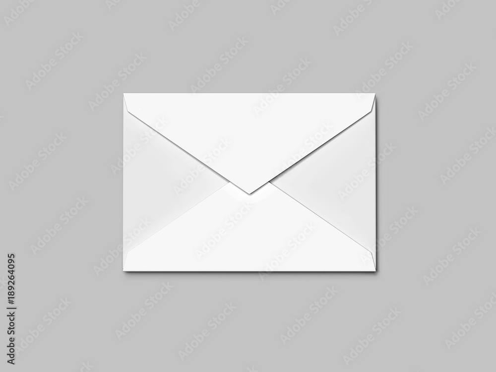 Poster white envelope. 3d rendering