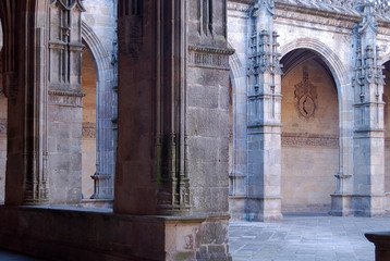 Fototapeta na wymiar Cloister of the Cathedral - Santiago de Compostela, Galicia, Spain